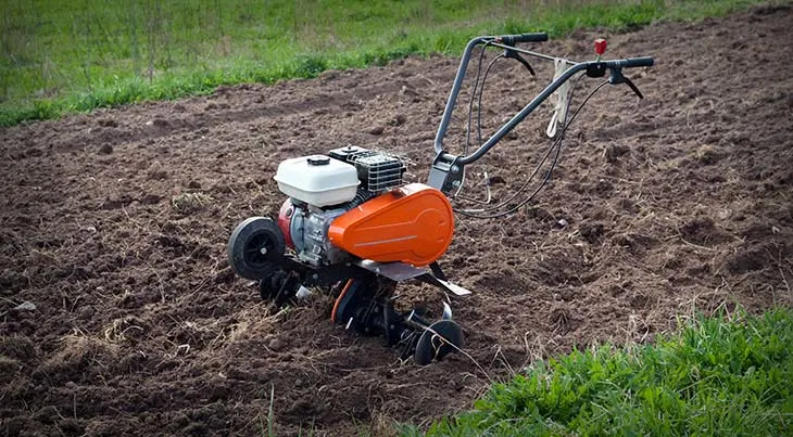 how to use a rototiller on a tractor