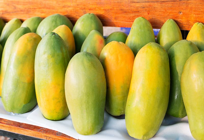 how to tell when a papaya is ripe