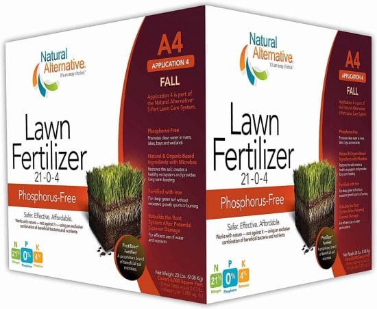 Natural Alternative Fall Lawn Fertilizer 21-0-4 - What Fertilizer Numbers to Use In Spring