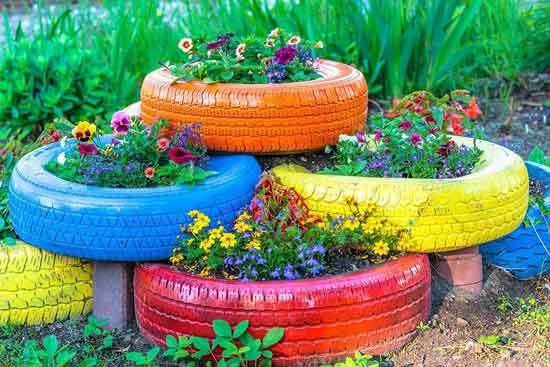 Tyre Garden Beds
