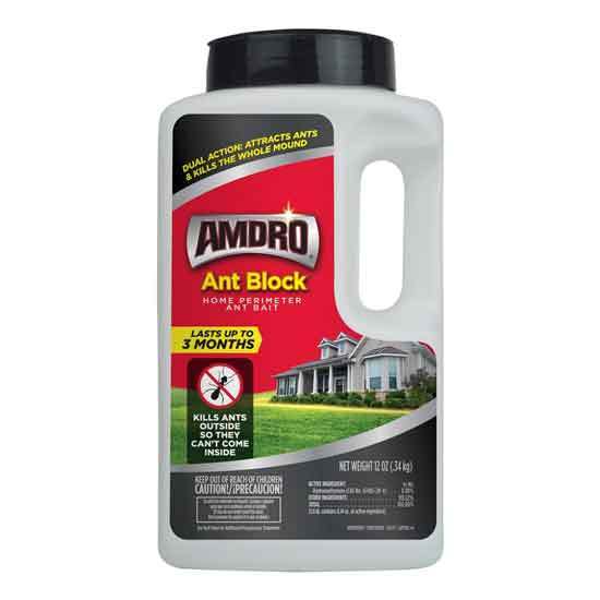 AMDRO Ant Block Home Perimeter Ant Bait Granules Outdoor Ant Killer 12 oz - Best Outdoor Ant Killers