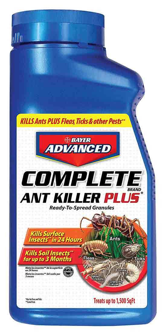 Bayer Advanced Complete Ant Killer Plus Science Based Solutions Kills Fleas Ticks Spiders Cockroaches 1.5 Pound Granules - Best Outdoor Ant Killers