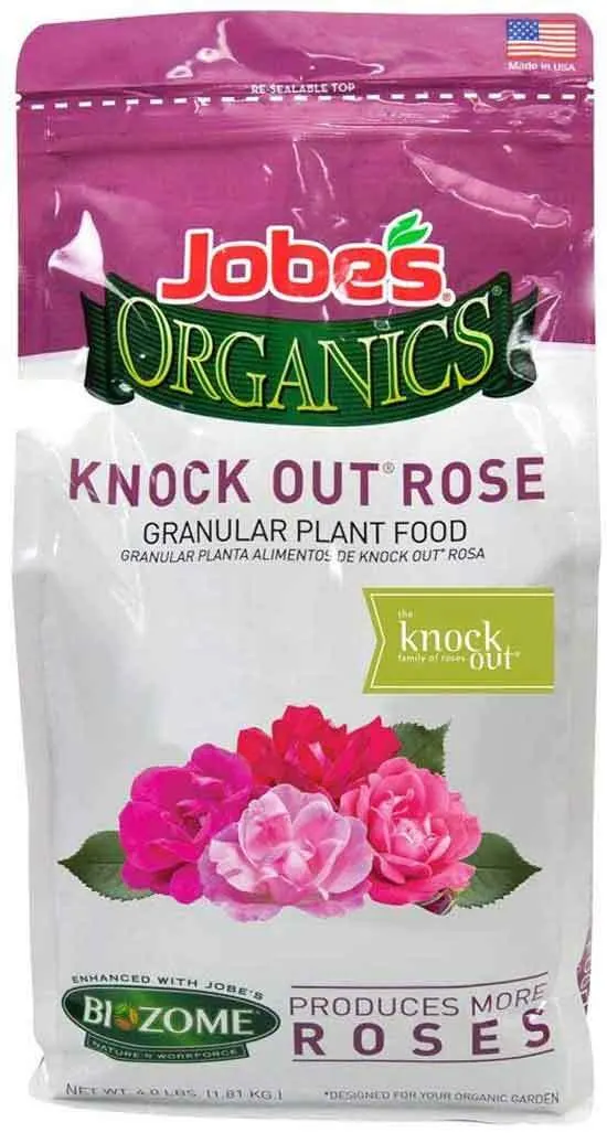 Jobe Organics 9425W Knock Out Rose Organic Fertilizer Brown - Best Fertilizer for Knockout Roses