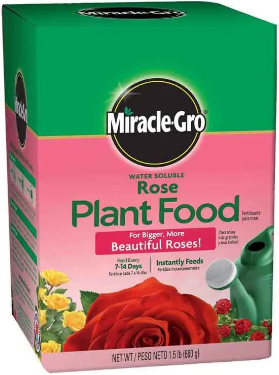 Miracle Gro Water Soluble Rose Plant Food 1.5 lb. - Best Fertilizer for Knockout Roses