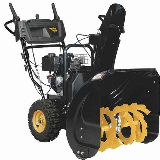 Poulan Pro PR241 24 in. 208cc LCT Two Stage Electric Start Snow Blower - Best 2 Stage Snow Blower Under $1000