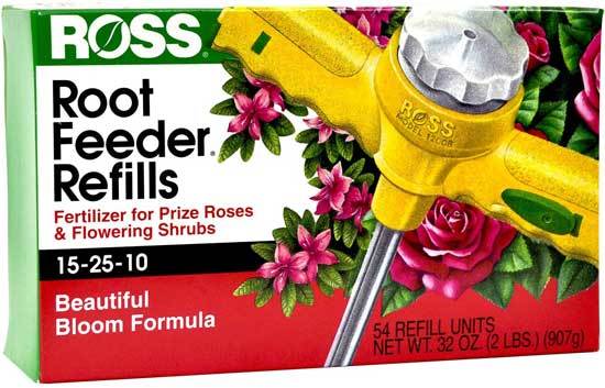 Ross Rose Flowering Shrubs Fertilizer Refills for Ross Root Feeder 15 25 10
