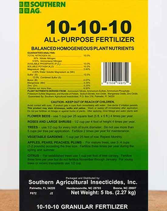 Southern Ag All Purpose Granular Fertilizer 10 10 10