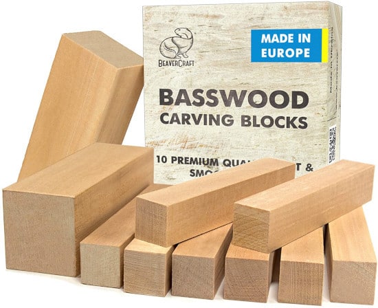 BeaverCraft Basswood BW10 Wood for Carving Best Wood for Carving