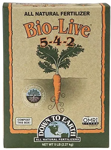 Down to Earth 5 4 2 Bio Live Fertilizer Organic for Carrots Best Fertilizer for Carrots