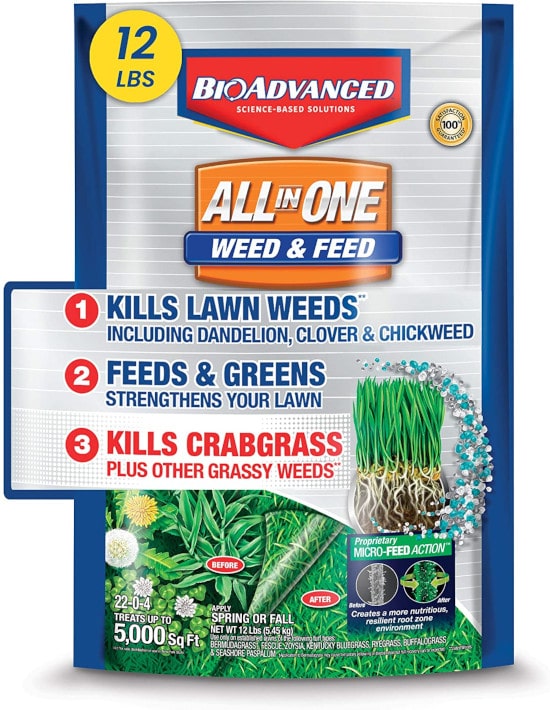 BioAdvanced 100532518 All in One Weed and Feed Best Weed and Feed Products - When To Use Weed And Feed