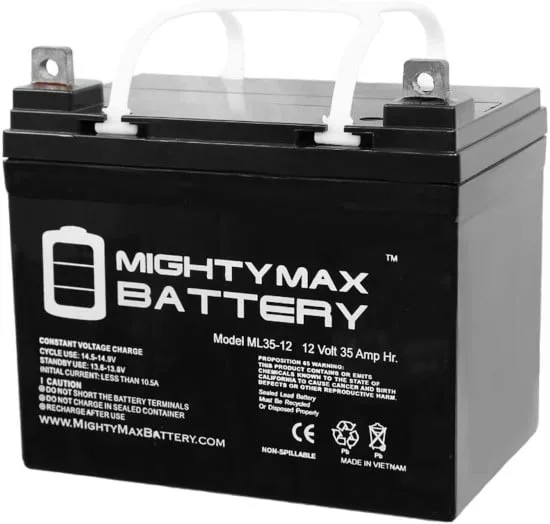 Mighty Max Battery 12V 35AH ML35 12 Lawn Mower Battery Best Lawn Mower Battery