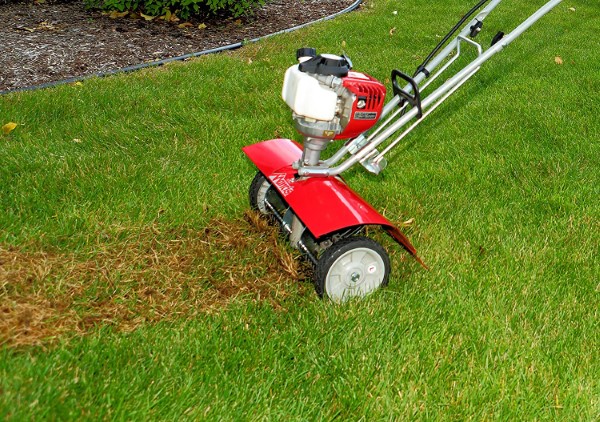 Mantis 5222 Power Tiller Dethatcher How To Use A Tiller To Remove Grass