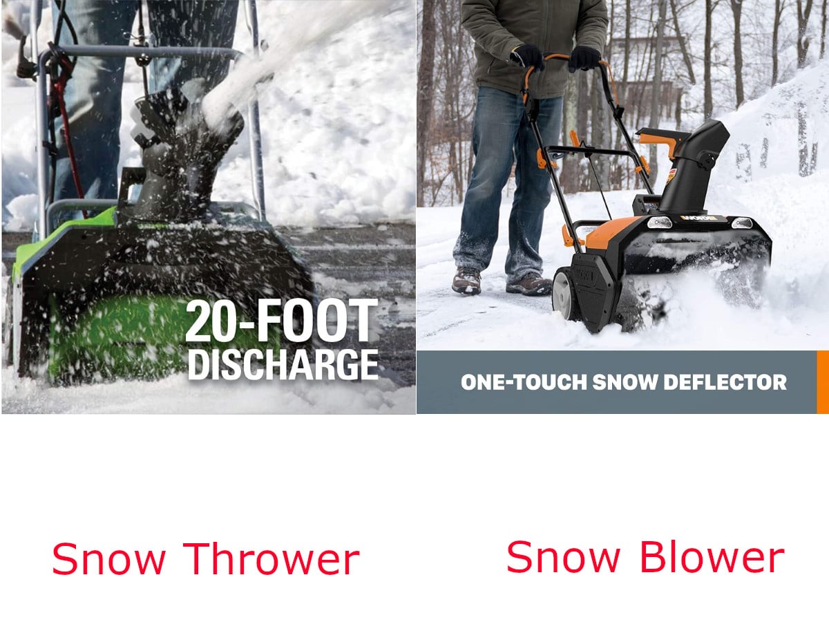 Snow Thrower vs Snow Blower