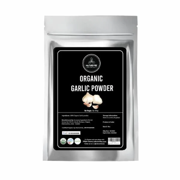 Naturevibe Botanicals USDA 1lb Non GMO Organic Garlic Powder Best Garlic Powder