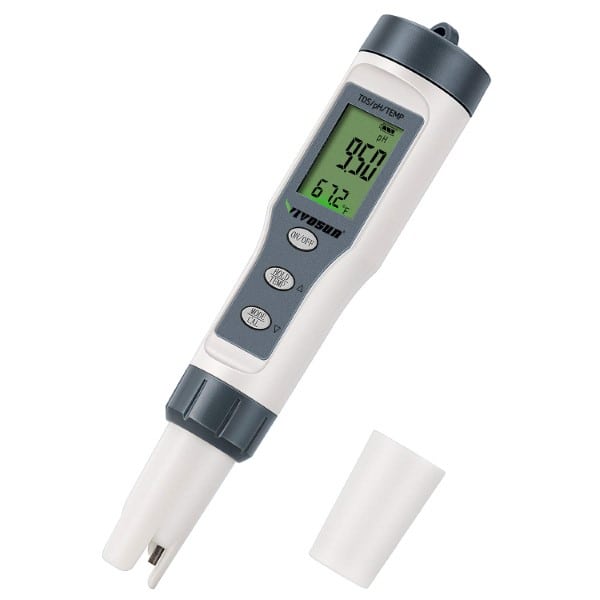 VIVOSUN 3 in 1 ±0.1 Accuracy Digital pH Meter for Hydroponic Best pH Meter for Hydroponics