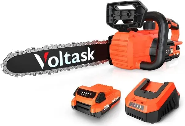 Voltask 20V 10 Inch Auto Chain Tension Electric Cordless Chainsaw Best Chainsaw For Women