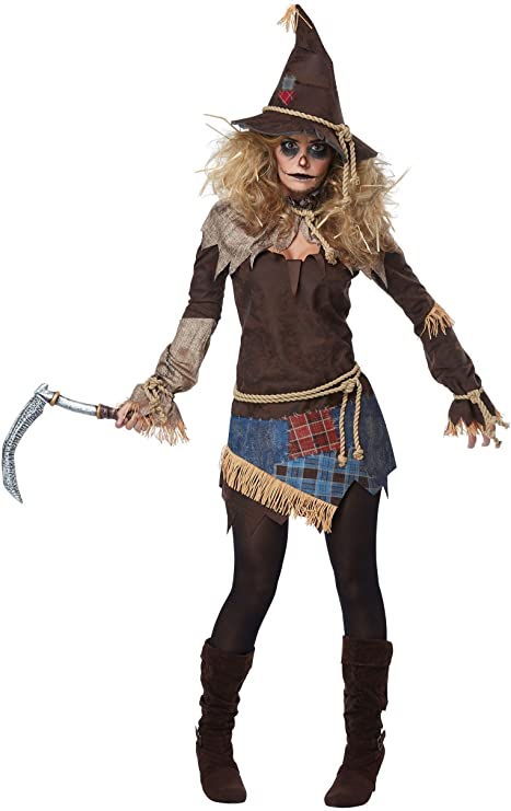 Creepy Scarecrow Womens Costume Why Are Crows in My Yard