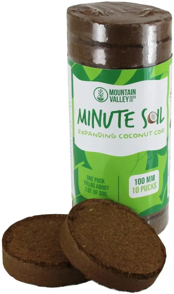 Mountain Valley Seed Company Minute Soil Coco Coir Fiber for Microgreens Best Soil For Microgreens
