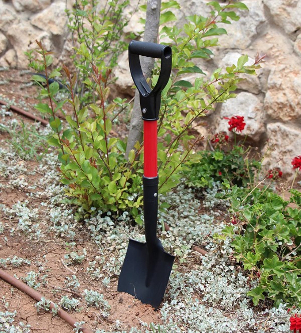 TABOR TOOLS Round Pointed Comfortable D Grip Shovel for Digging in Clay Best Shovel For Digging In Clay