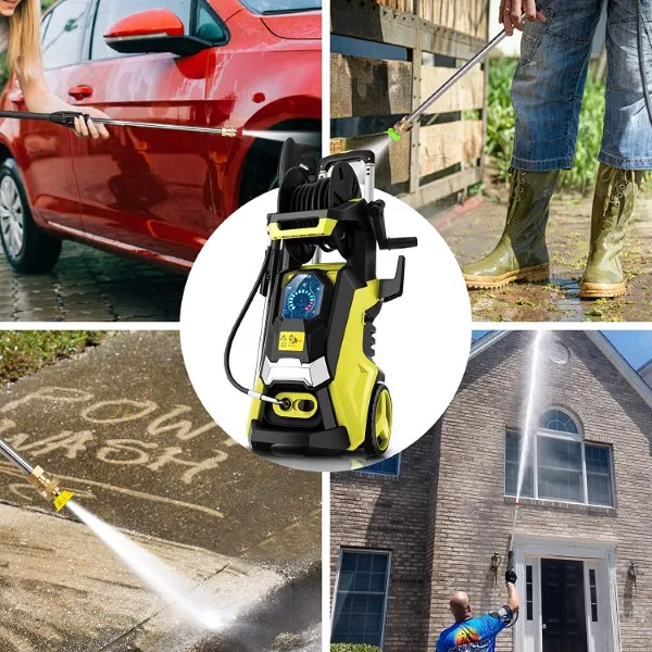 TEANDE 2.0 GPM 1800W Electric Pressure Washer Best Pressure Washer For Foam Cannon 2