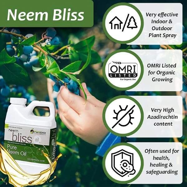 plantonix Organic 100 Pure Cold Neem Oil for Plants best neem oil for plants 2
