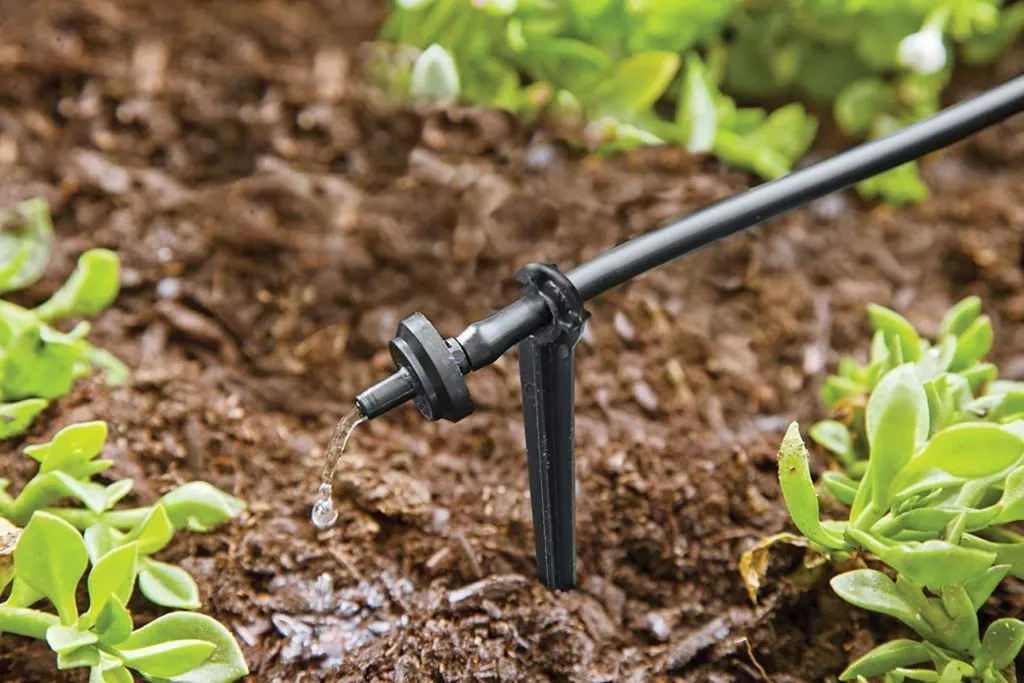Drip irrigation. - Best Way to Water Grass Without a Sprinkler System.