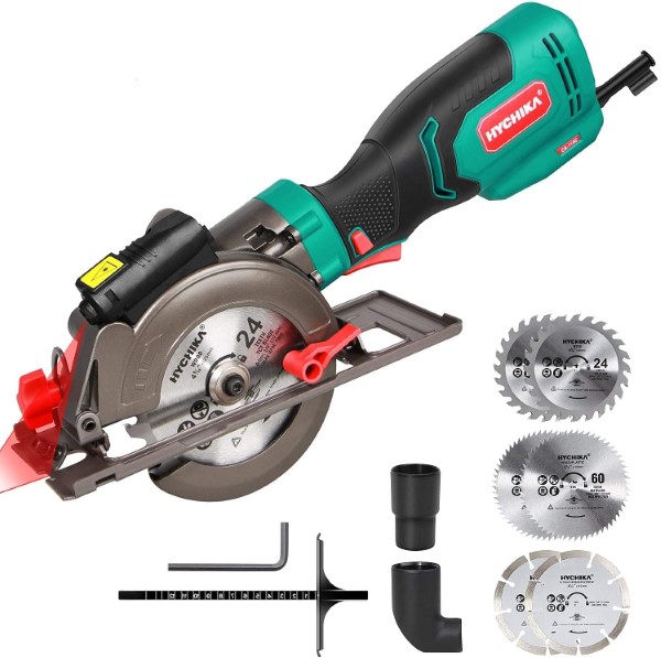 HYCHIKA Rubber Handle 6.2A Electric Circular Hand Saw Best Electric Hand Saw
