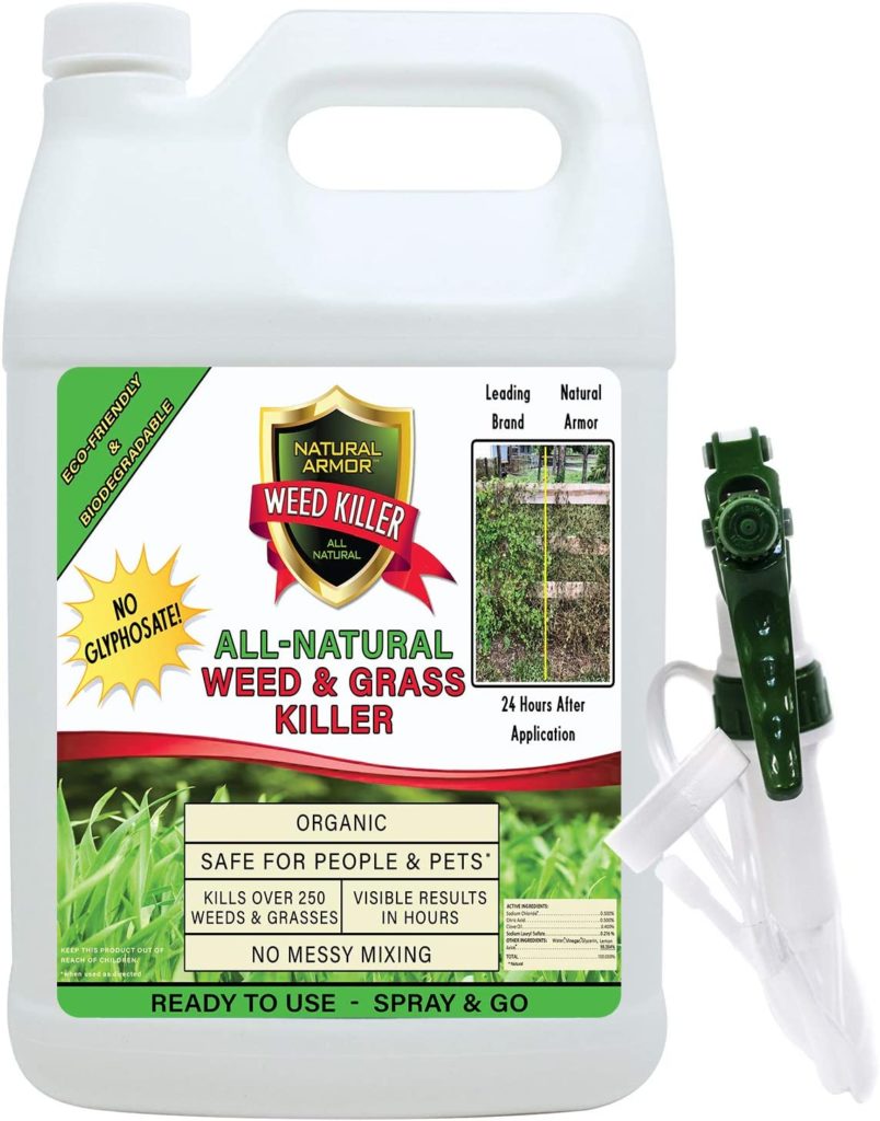 Natural Armor All Natural Concentrated Formula Weed and Grass Killer Best Weed And Grass Killer For Fence Lines
