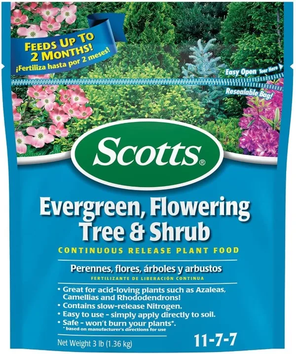 Scotts Evergreen Continuous Release Fertilizer Best Evergreen Fertilizer