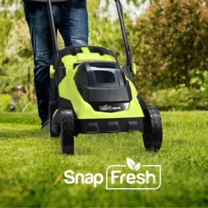 SnapFresh 14 Inch 2 in 1 Cordless Lawn Mower for Zoysia Grass Best Lawn Mower For Zoysia Grass 2