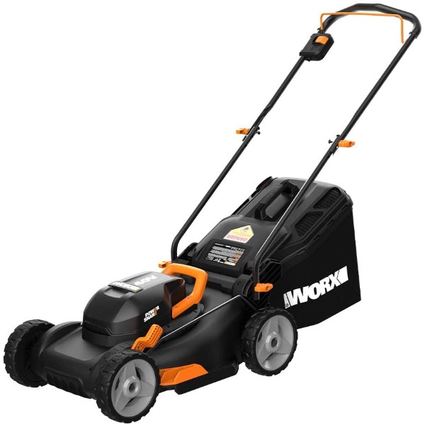 WORX WG743.9 40V 4.0Ah 17 PowerShare Lawn Mower Best Lawn Mower For Zoysia Grass