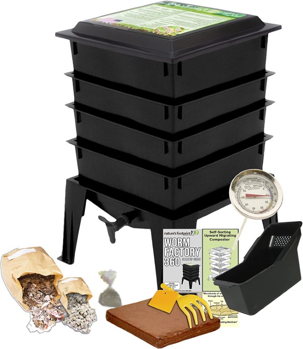 Worm Factory Recycling Worm Composting System Bin Best Worm Composting Bin