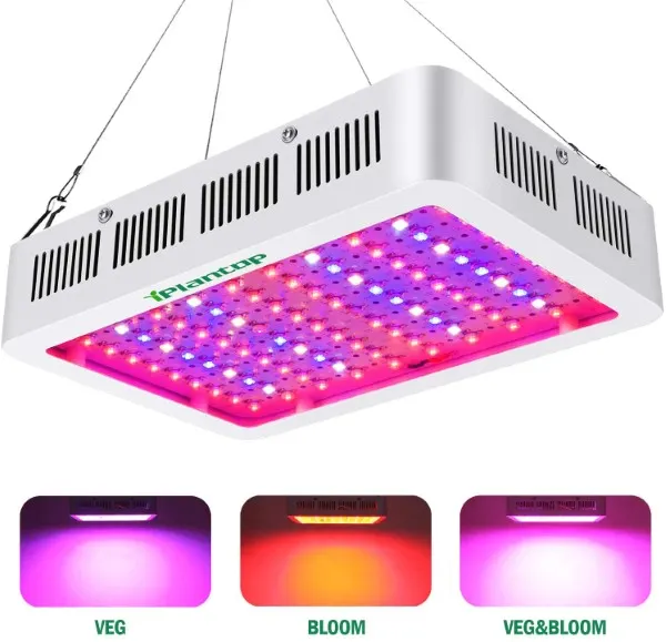 iPlantop Triple Chips 1000w Daisy Chained Design LED Grow Light Best Led Light For 4x4 Grow Tent