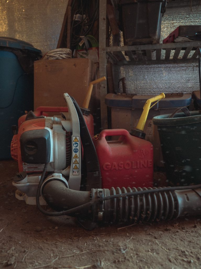 Black Honda leaf blower—electric leaf blower and gas leaf blower.