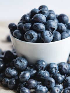 Blueberries in a white cup—why are blueberries so expensive?