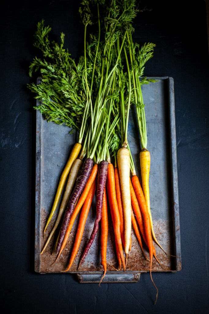 Carrots with different colors—why are some carrots spicy?