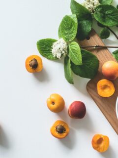 Peaches on a white table—why are my peaches small?