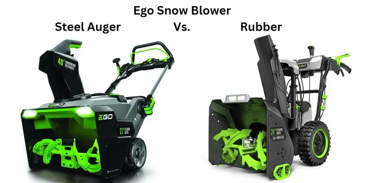 Ego Snow Blower Steel Auger Vs. Rubber